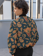 Rorrom High-Style Bomber Jacket - Orange Bliss