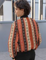 Rorrom High-Style Bomber Jacket - Vintage Crimson