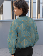 Rorrom High-Style Bomber Jacket - Blue Delight