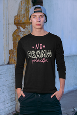 Rorrom Full-On Black T-shirt - No Drama Please