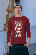 Rorrom Full-On Maroon T-shirt - Do Things at Your Pace!