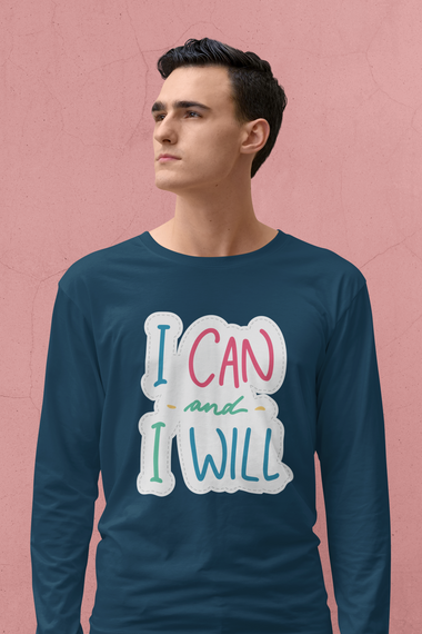Rorrom Full-On Navy Blue T-shirt - I can & I will