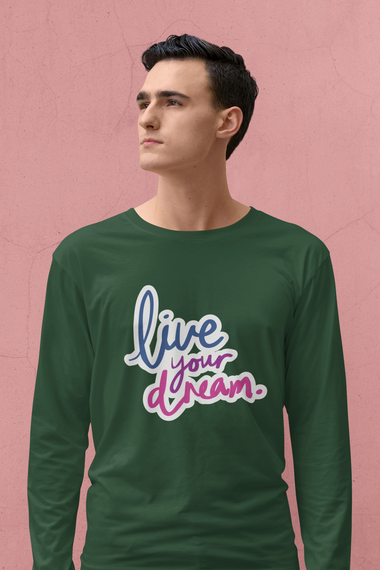 Rorrom Full-On Green T-shirt - Live Your Dream
