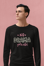 Rorrom Full-On Black T-shirt - No Drama Please
