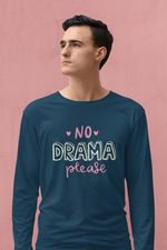 Rorrom Full-On Navy Blue T-shirt - No Drama Please