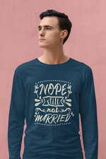 Rorrom Full-On Navy Blue T-shirt - Happy Single