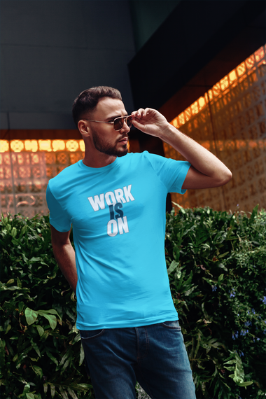 Rorrom WoW Blue T-shirt - Work in ON