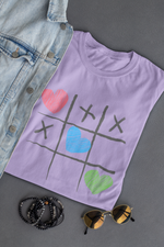 Rorrom Offbeat Lavender T-shirt - Tic Tac Toe