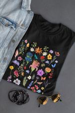 Rorrom Offbeat Black T-shirt - Blossom