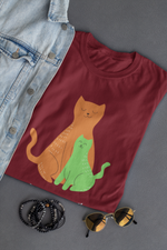 Rorrom Offbeat Maroon T-shirt - Just Relax