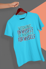 Rorrom WoW Blue T-shirt - Working on Myself