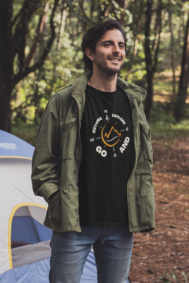 Rorrom Explore Black T-shirt - Go Outside