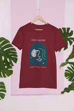 Rorrom Abstract Maroon T-shirt - Glow