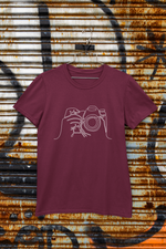 Rorrom Abstract Maroon T-shirt - Click Click