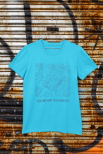 Rorrom Abstract Blue T-shirt - Music