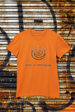 Rorrom Abstract Orange T-shirt - Eye of the God
