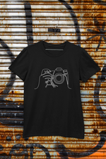 Rorrom Abstract Black T-shirt - Click Click