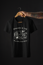 Rorrom Explore Black T-shirt - Billion Star Hotel