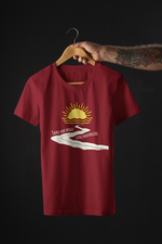 Rorrom Explore Maroon T-shirt - The Road less travelled