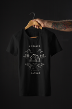 Rorrom Explore Black T-shirt - Embrace the Nature