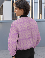 Rorrom High-Style Bomber Jacket - Pink Mirage