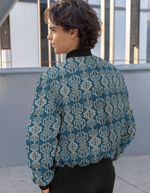 Rorrom High-Style Bomber Jacket - Blue Mirage