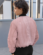 Rorrom High-Style Bomber Jacket - Pink Shadows
