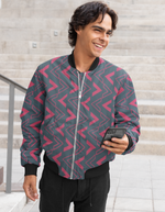 Rorrom High-Style Bomber Jacket - Grey Mosaic