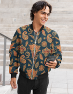 Rorrom High-Style Bomber Jacket - Orange Bliss