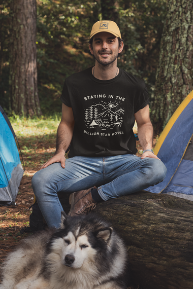 Rorrom Explore Black T-shirt - Billion Star Hotel