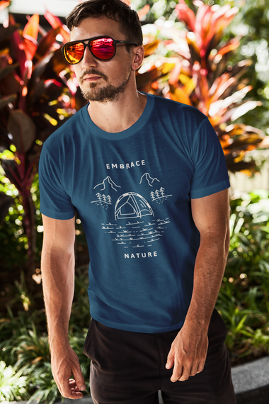Rorrom Explore Navy Blue T-shirt - Embrace the Nature