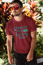 Rorrom Explore Maroon T-shirt - Travel More, Worry Less