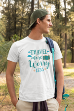 Rorrom Explore White T-shirt - Travel More, Worry Less