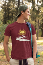 Rorrom Explore Maroon T-shirt - The Road less travelled