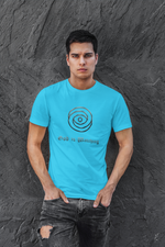 Rorrom Abstract Blue T-shirt - Eye of the God