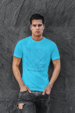 Rorrom Abstract Blue T-shirt - Music