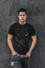 Rorrom Abstract Black T-shirt - Wonder Woman