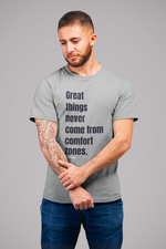 Rorrom WoW Grey T-shirt - Aim for Greatness