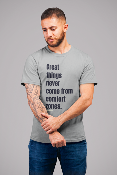 Rorrom WoW Grey T-shirt - Aim for Greatness