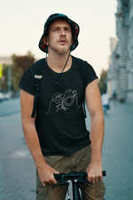 Rorrom Abstract Black T-shirt - Click Click