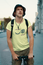 Rorrom Abstract Yellow T-shirt - Stay Weird