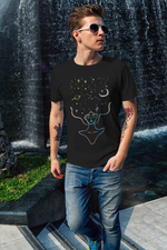 Rorrom Abstract Black T-shirt - Wonder Woman