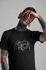 Rorrom Abstract Black T-shirt - Click Click