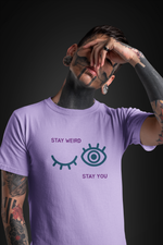Rorrom Abstract Lavender T-shirt - Stay Weird