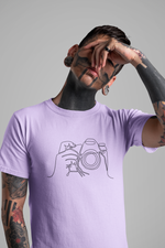 Rorrom Abstract Lavender T-shirt - Click Click
