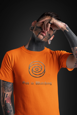 Rorrom Abstract Orange T-shirt - Eye of the God