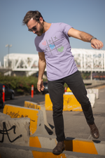 Rorrom Offbeat Lavender T-shirt - Tic Tac Toe