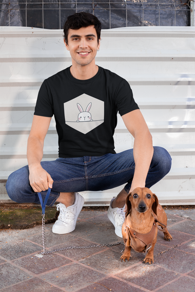 Rorrom Dapper Black T-shirt - Bunny