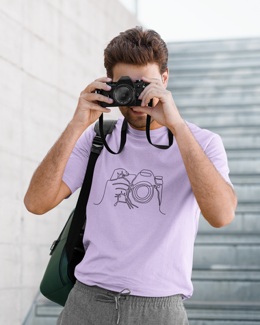 Rorrom Abstract Lavender T-shirt - Click Click