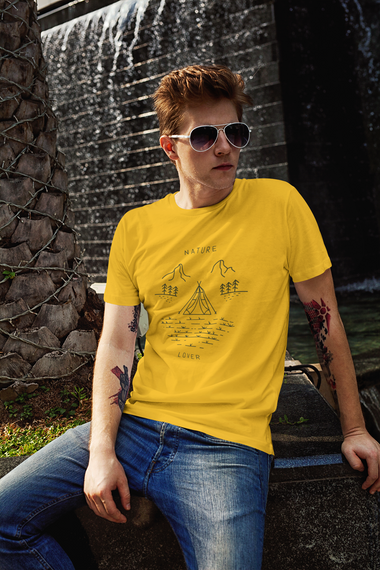 Rorrom Explore Yellow T-shirt - Nature Lover